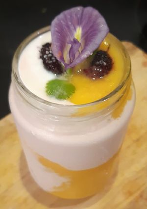 รูปของ Mango Lassi ❤️ Mulberry Kefir Milk