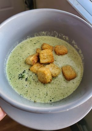 Una foto de Crema de brócoli