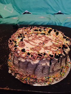 A picture of My birthday day cake.