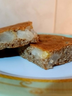 Una foto de Torta con harina integral de Pera 🍐 Apta Diabéticos #saludable #económica