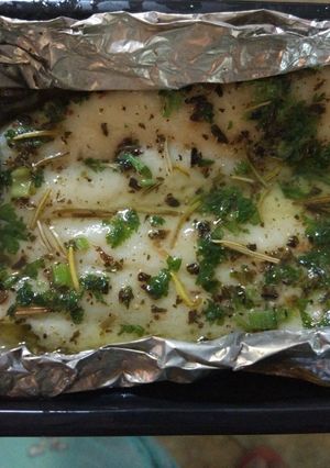 Foto resep Herb steamed dory fish