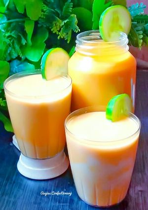 A picture of Millet and carrot drink.