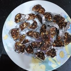 A picture of (Khajoor ki mithai) Dates candies #EidKePakwaan.