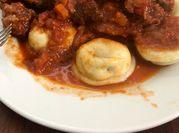 Una foto de pasta rellena con muzzarella
