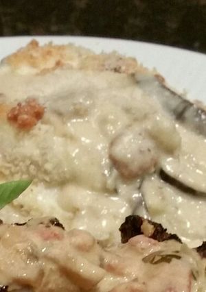 A picture of Brad's eggplant au gratin.