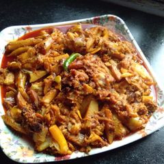 A picture of Bombay duck curry.