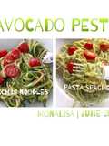 Avocado Pesto with Zucchini noodles