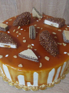 Kinder maxi king torta recept fotója