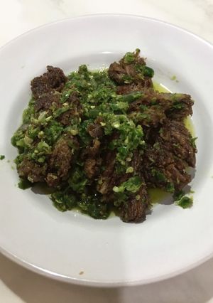 Foto resep Dendeng cabe ijo simpel