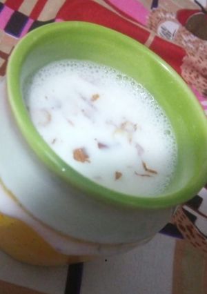 A picture of Badam milk.
