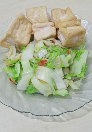 Foto resep Tumis Sawi Putih & Tahu Kres