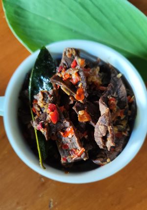 Foto resep Oseng paru mercon