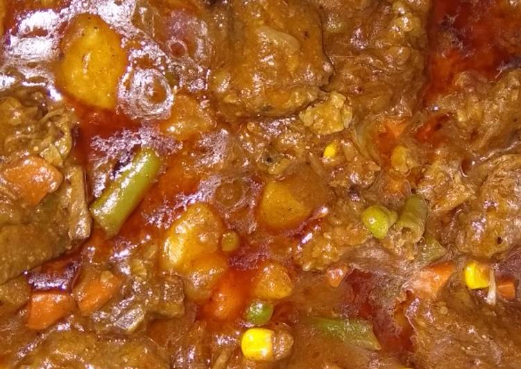 Beef curry stew