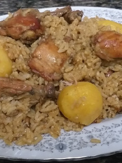 A picture of Chicken Pilau#Arabic Food Contest.