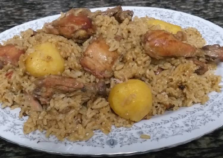 How to Prepare Any-night-of-the-week Chicken Pilau#Arabic Food Contest