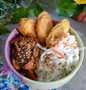 Bagaimana Menyiapkan Rice Bowl (Chicken Teriyaki, chicken egg roll with salad mayo), Menggugah Selera