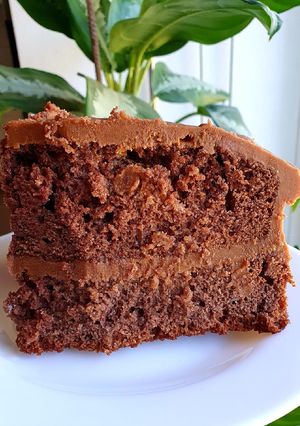 Una foto de Torta de chocolate con crema Bariloche 🍰