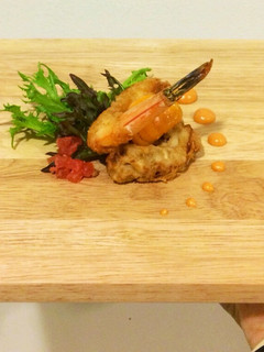 รูปของ Shrimp w/butter garlic and milky mushroom croquettes