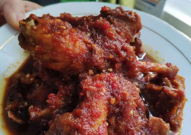 Resep Ayam bumbu rujak (pedes,manis,asem)👍 yang Enak Banget