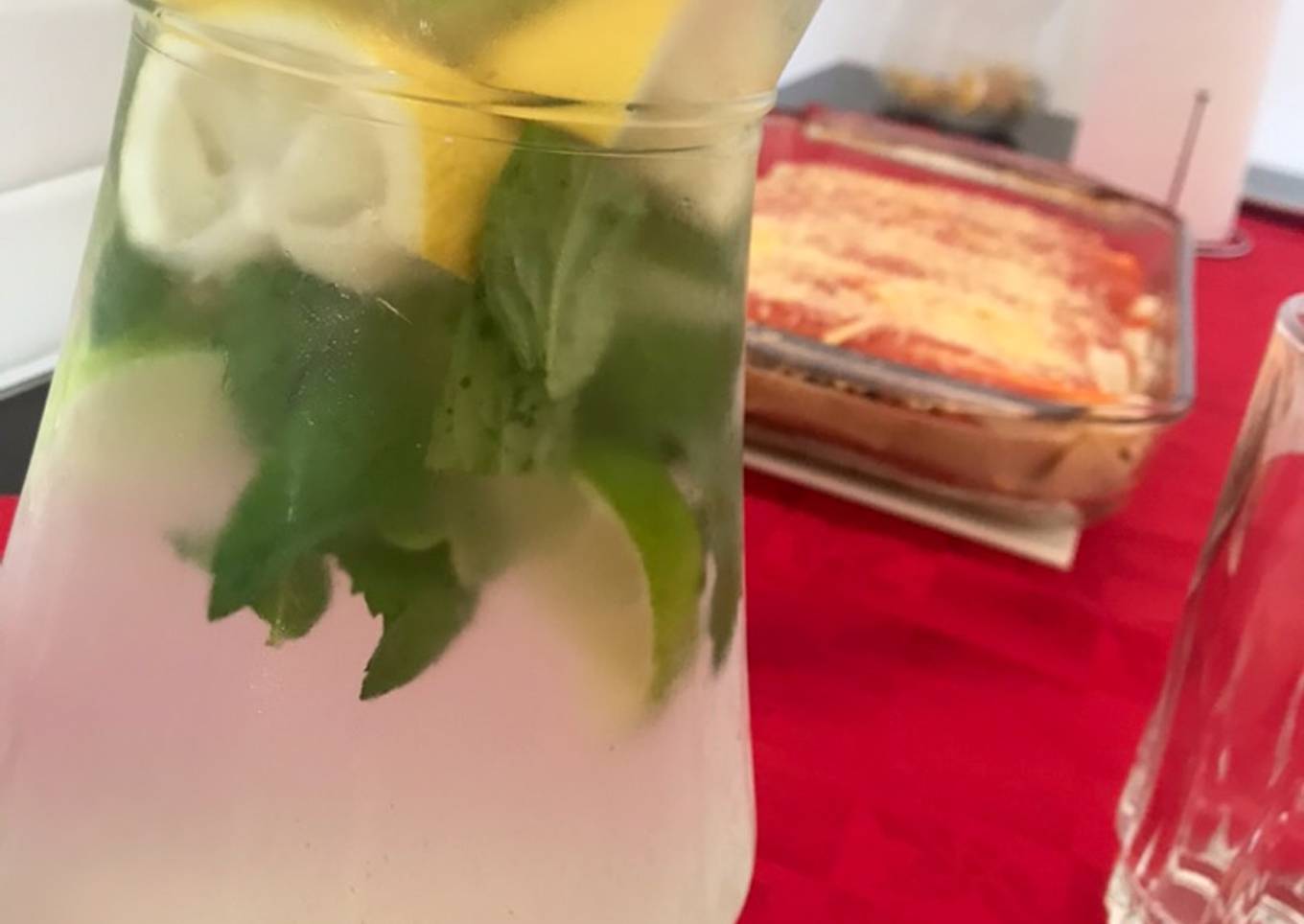 Limonada de lima, limón y menta fresca 🍋💕