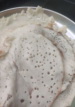 A picture of #SIS#kerala breakfast Neer dosai#.