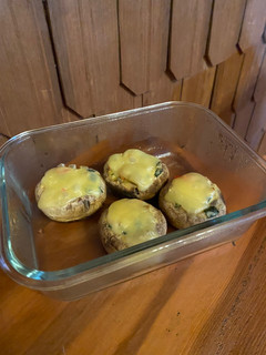 Una foto de Champiñones rellenos