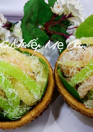 Hình của món Bánh tằm khoai mì cốt dừa.