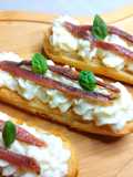 Sfoglia con mousse di mozzarella e alici