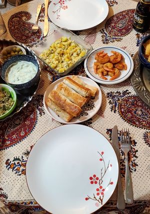 عکسی از دستور نمونه پیش غذا و سینی مزه