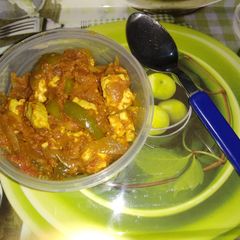 A picture of Kadhai panner.