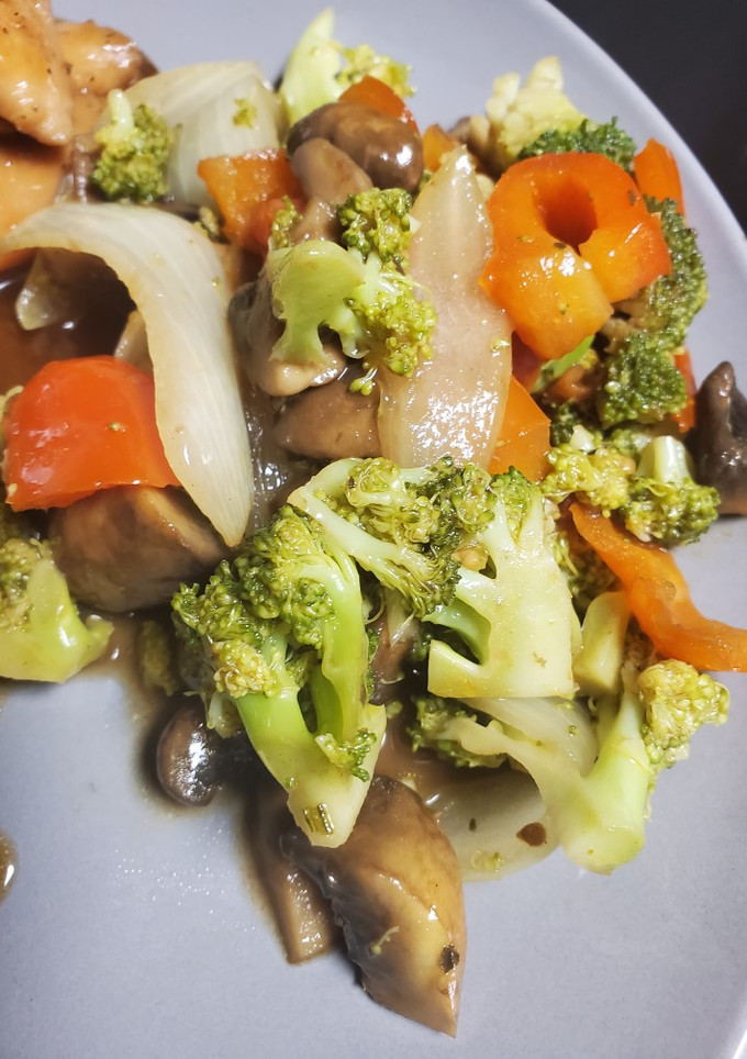Una foto de Verduras salteadas