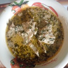 A picture of Moringa soup(miyan zogale).