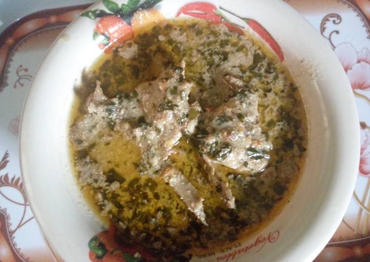 Moringa soup(miyan zogale)