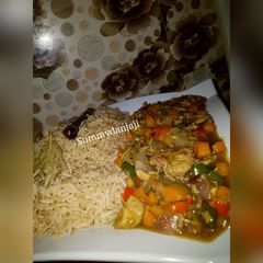 A picture of Cinnamon rice.