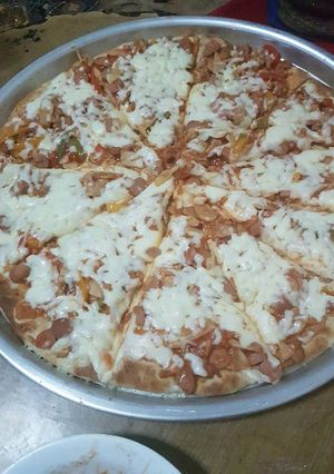 صورة لوصفة بيتزا الجبنه😲😲😋😋😋