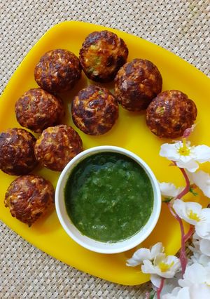 नॉन फ्राइड कॉर्न फ्रिटर्स (non fried corn fritters recipe in Hindi) रेसिपी मुख्य फोटो