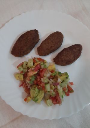 A picture of Chicken Keema Kakori Kebabs.