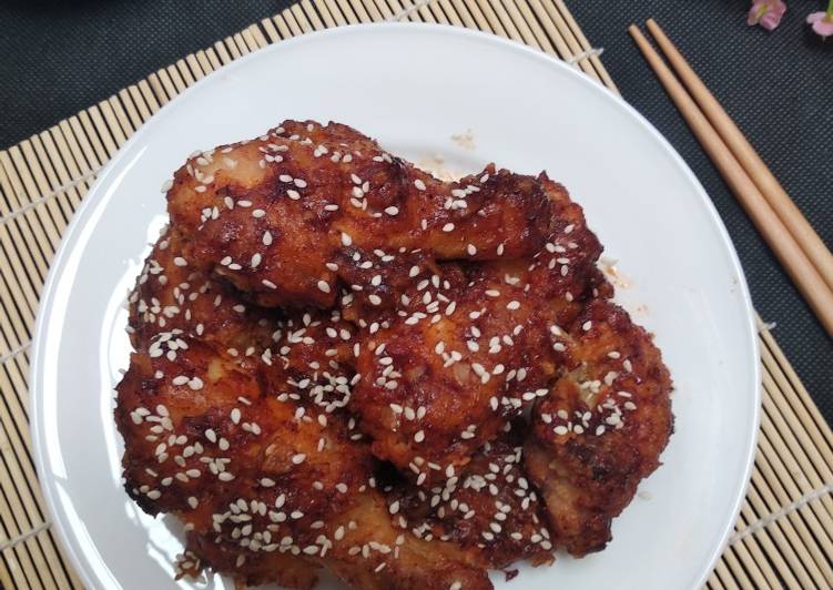 Resep Ayam Saos Pedas Ala Korea, Enak Banget