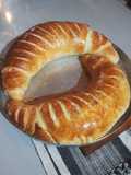 Pão caseiro de calabresa com queijo