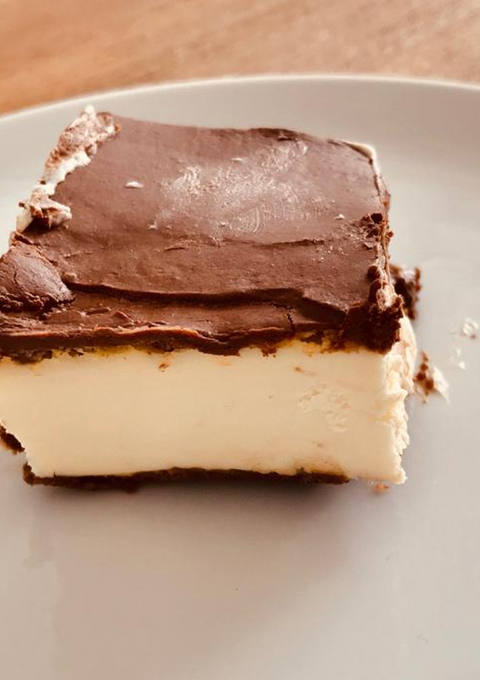 Una foto de Tarta de queso con chocolate