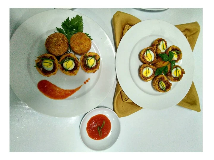 Cara Mudah Membikin Resep  Telur gulung kornet (Scotch egg) yang Lezat, Enak