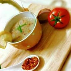 A picture of Mutton oats soup.