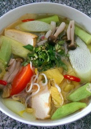 Hình của món Canh Chua Chay.