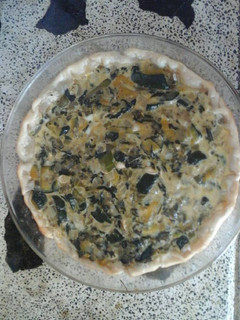 Una foto de Tarta de zapallito verde