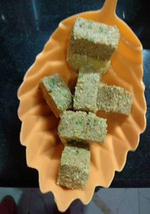 A picture of Chikki made by post Dana and jaggery.