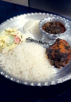 عکسی از دستور مرغ کرفسی (خورشت پائیزی)