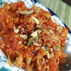 A picture of Instant microwave gajar ka halwa.