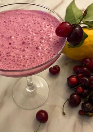 Une photo de Smoothie betterave cerise a la djamicoo🍒