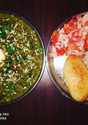 A picture of Iron Rich Green Pau Bhaji.