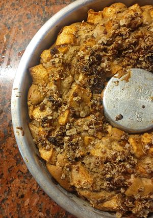 Una foto de Torta vegan de manzana 🍎